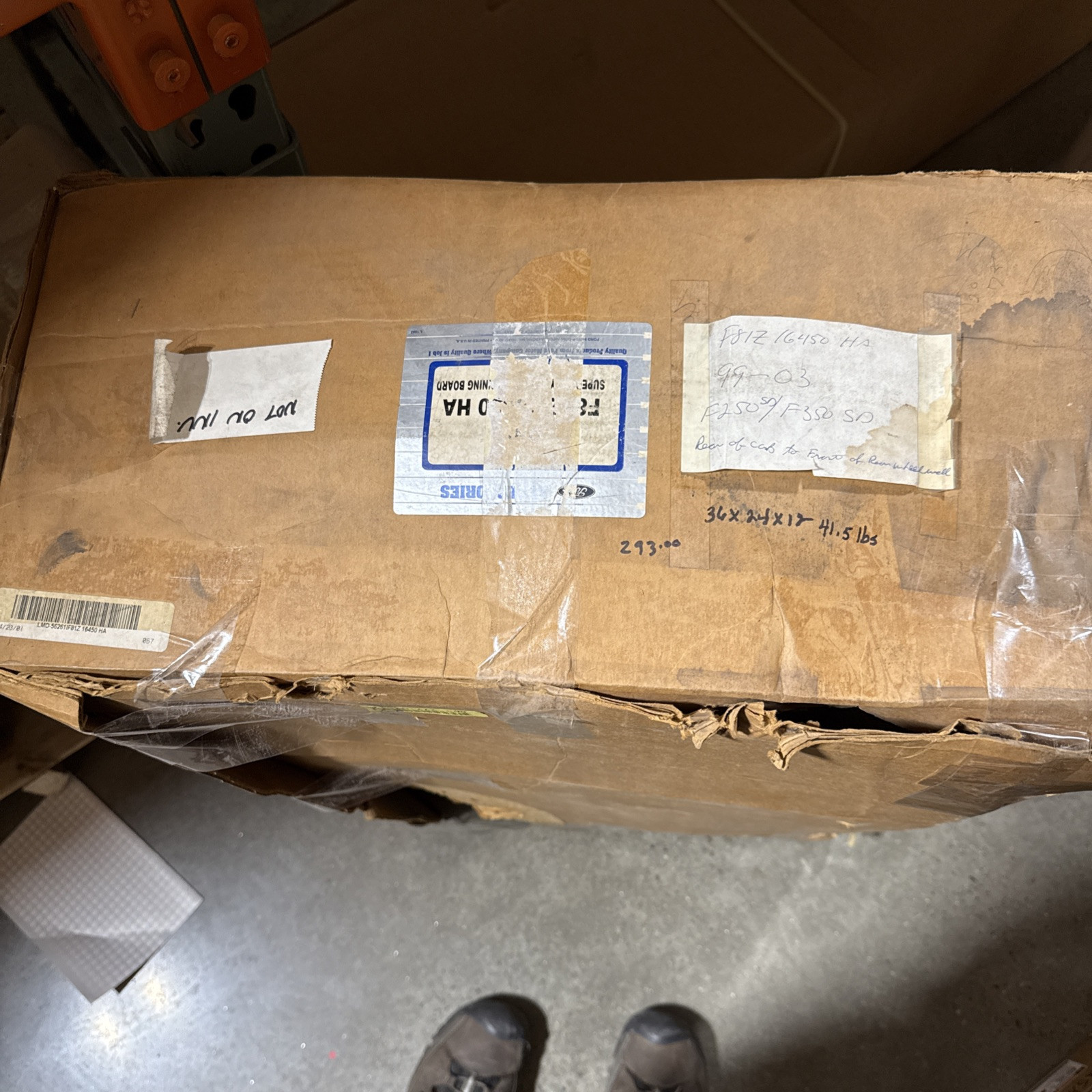 99-03 F250 SuperDuty Rear Running Boards F81z16450ha