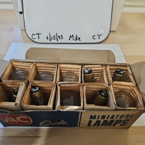 AC Guide miniature lamps vintage L1124 12V 32 C.P. NOS 1 Box Of 10