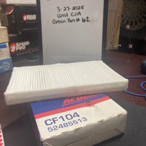 ACDelco GM CF104 Cabin Air Filter