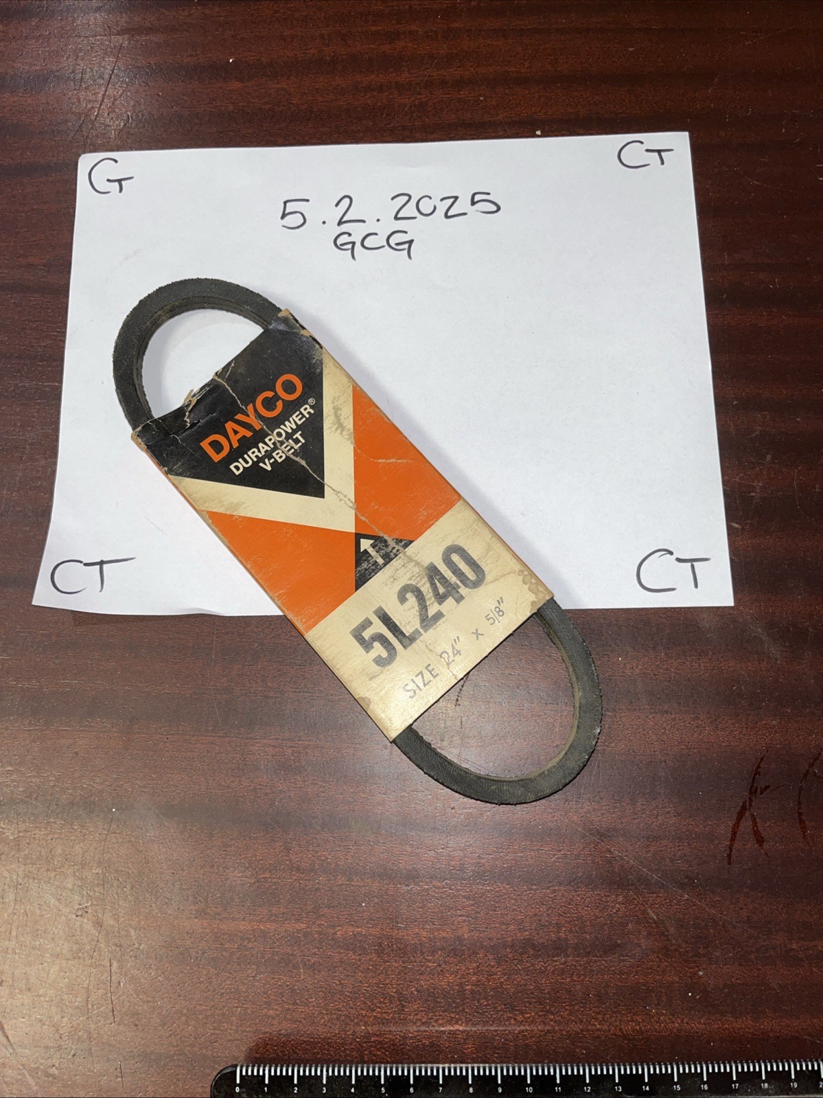 Accessory Drive Belt Dayco 5L240