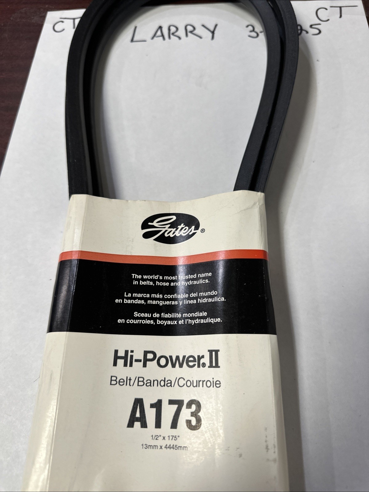 Accessory Drive Belt Gates A173