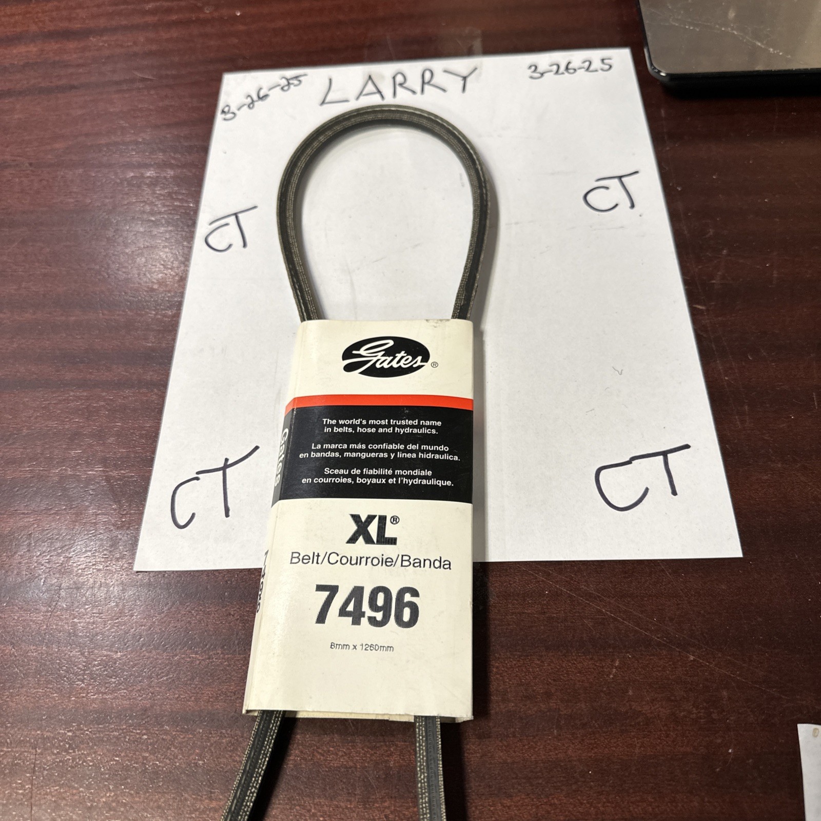 Accessory Drive Belt-High Capacity V-Belt(Standard) Gates 7496