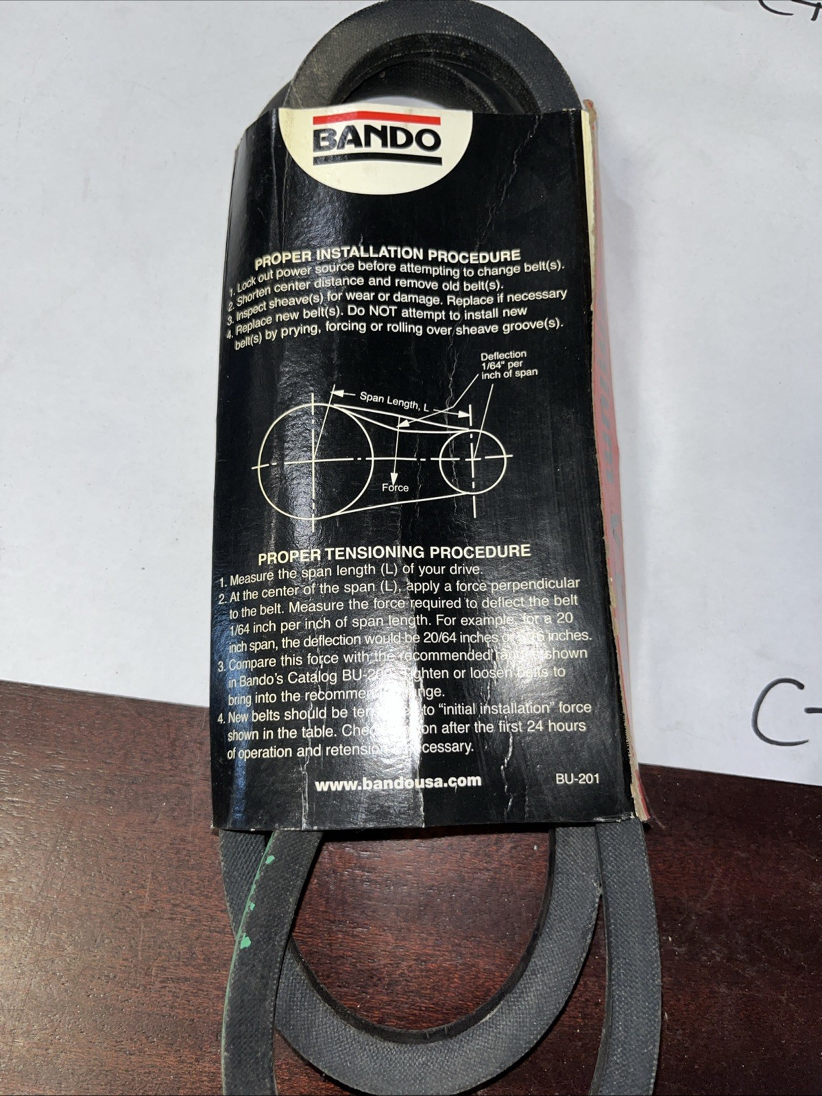 Bando Premium V-Belt 4L460 - Image 4