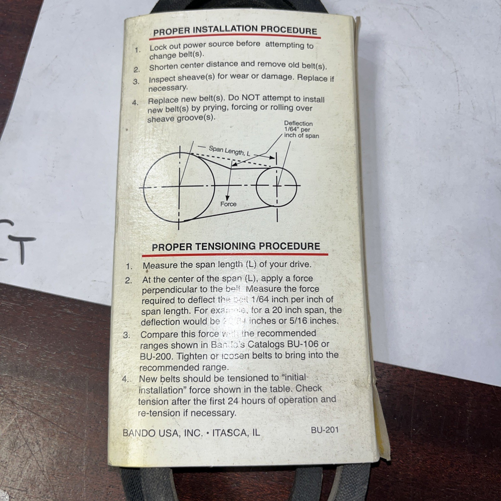 Bando V Belt 4L390 - Image 4