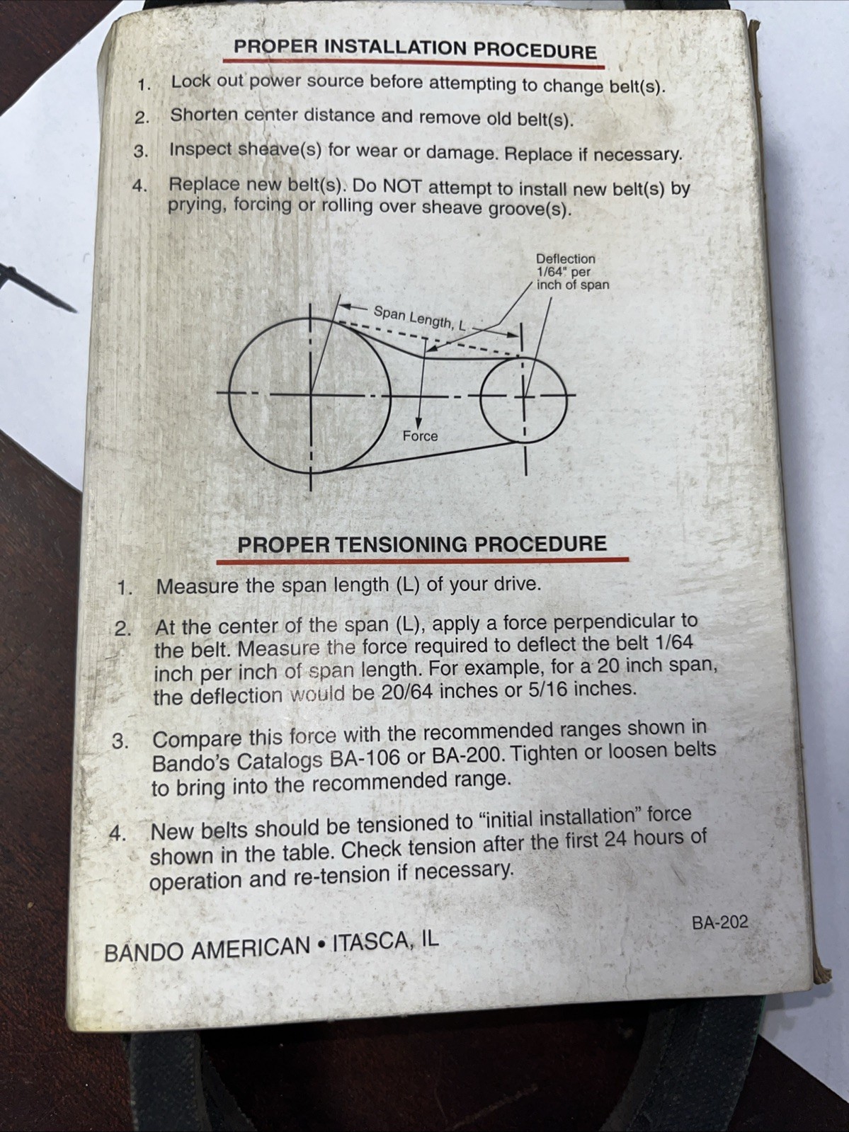 Bando V Belt 4L500 - Image 4