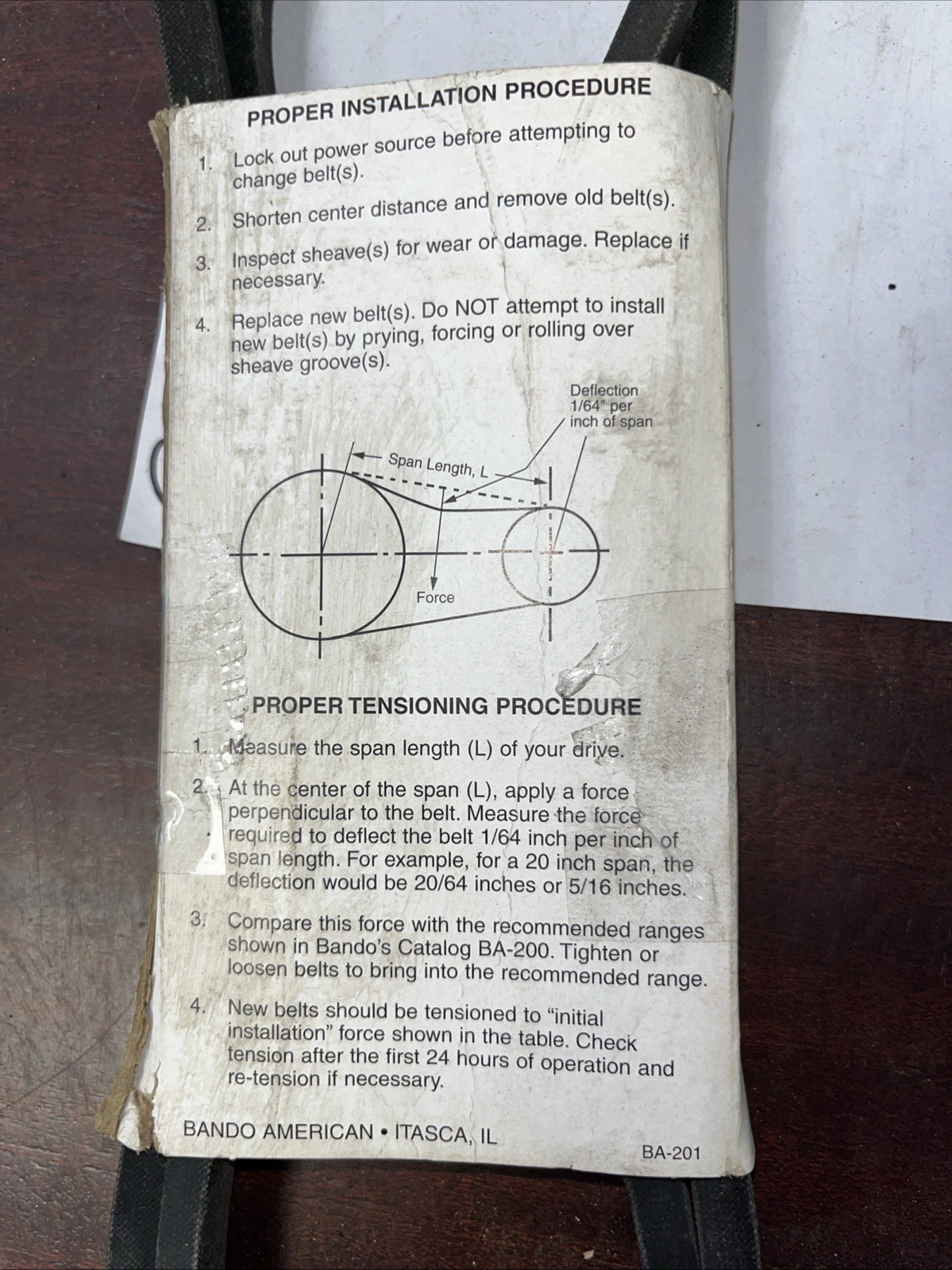 Bando V Belt 4L620 - Image 4