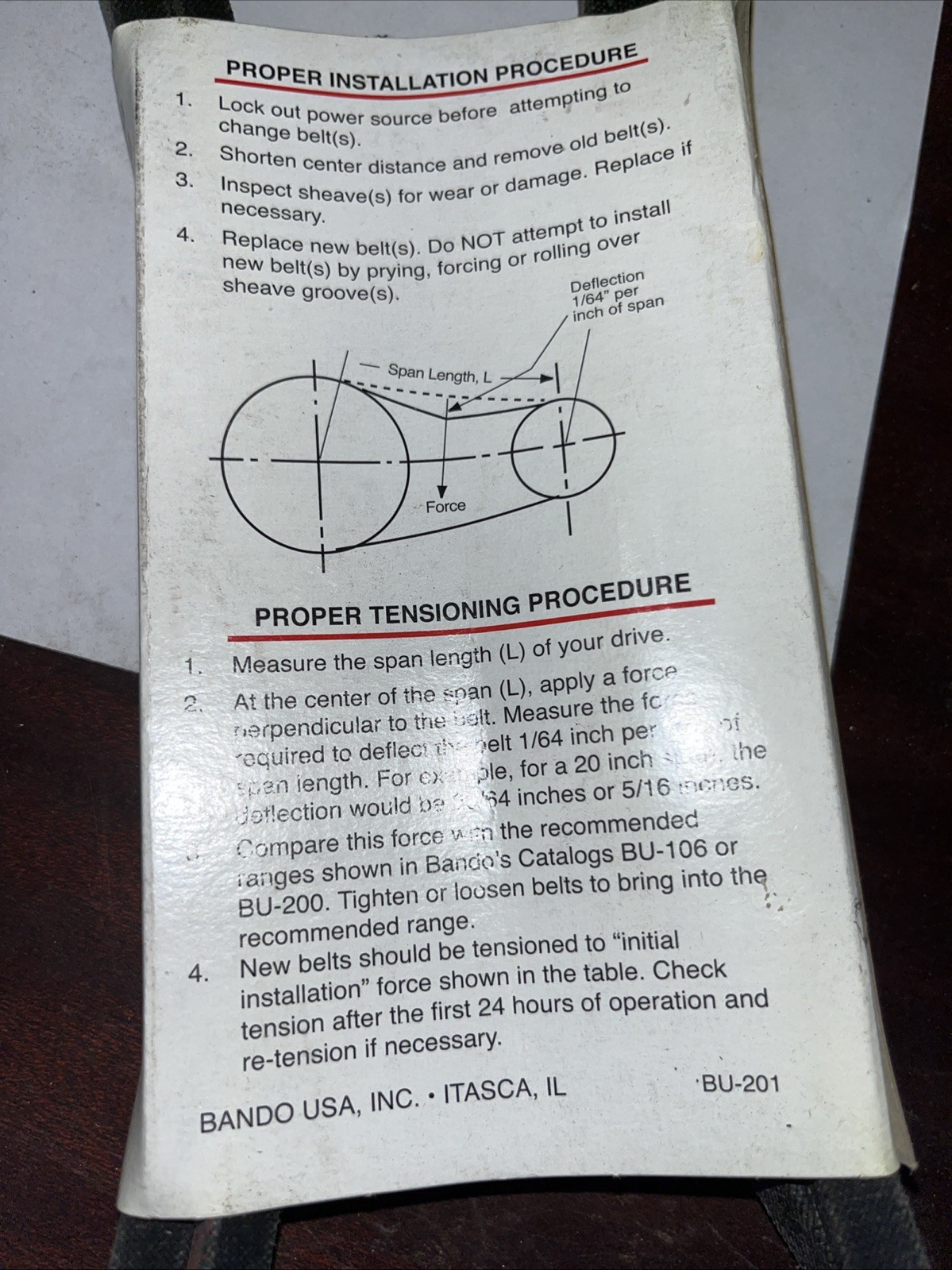 Bando V belt A73 - Image 4