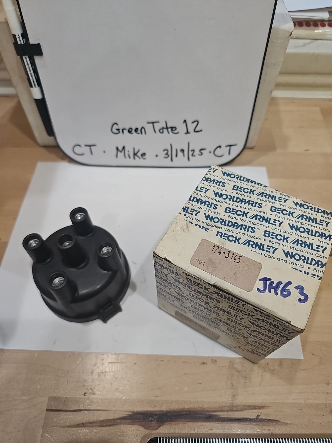 Beck Arnley 174-3145 Distributor Cap NOS