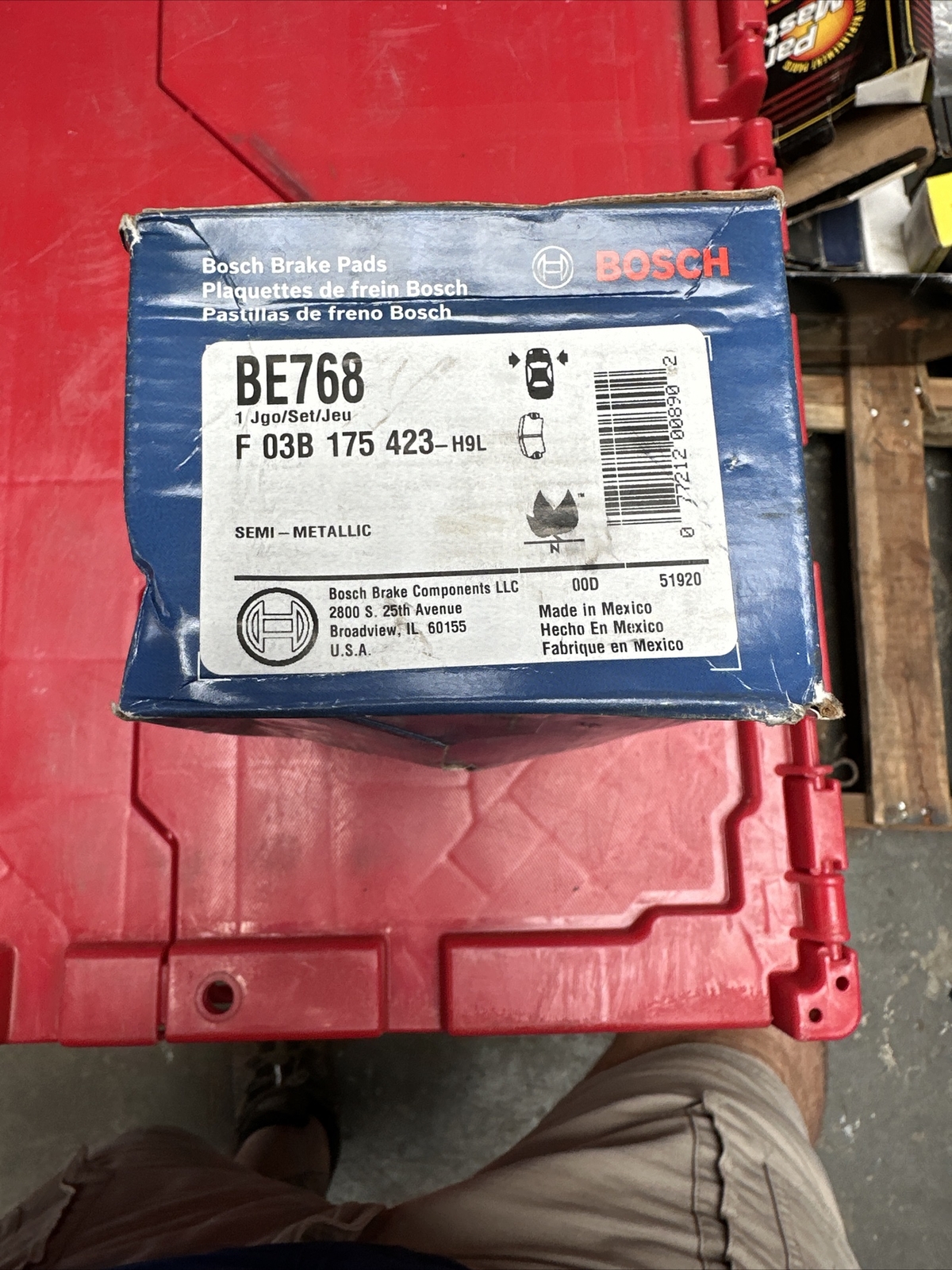 Bosch Disc Brake Pad Set P N Be768a
