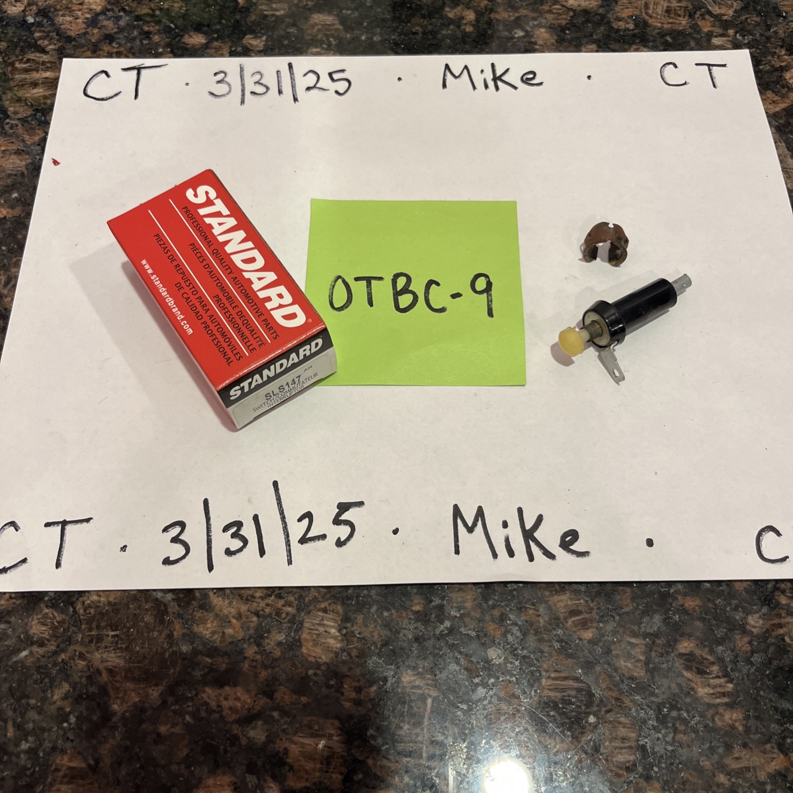 Brake Light Switch Standard SLS-147