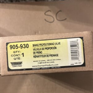 Brake Proportioning Valve Fits Grand Voyager OE# 4683519 Dorman 905-930