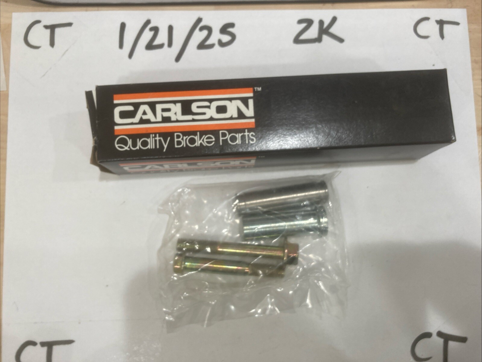 Carlson 14096 Disc Brake Caliper Guide Pin Bolt Kit