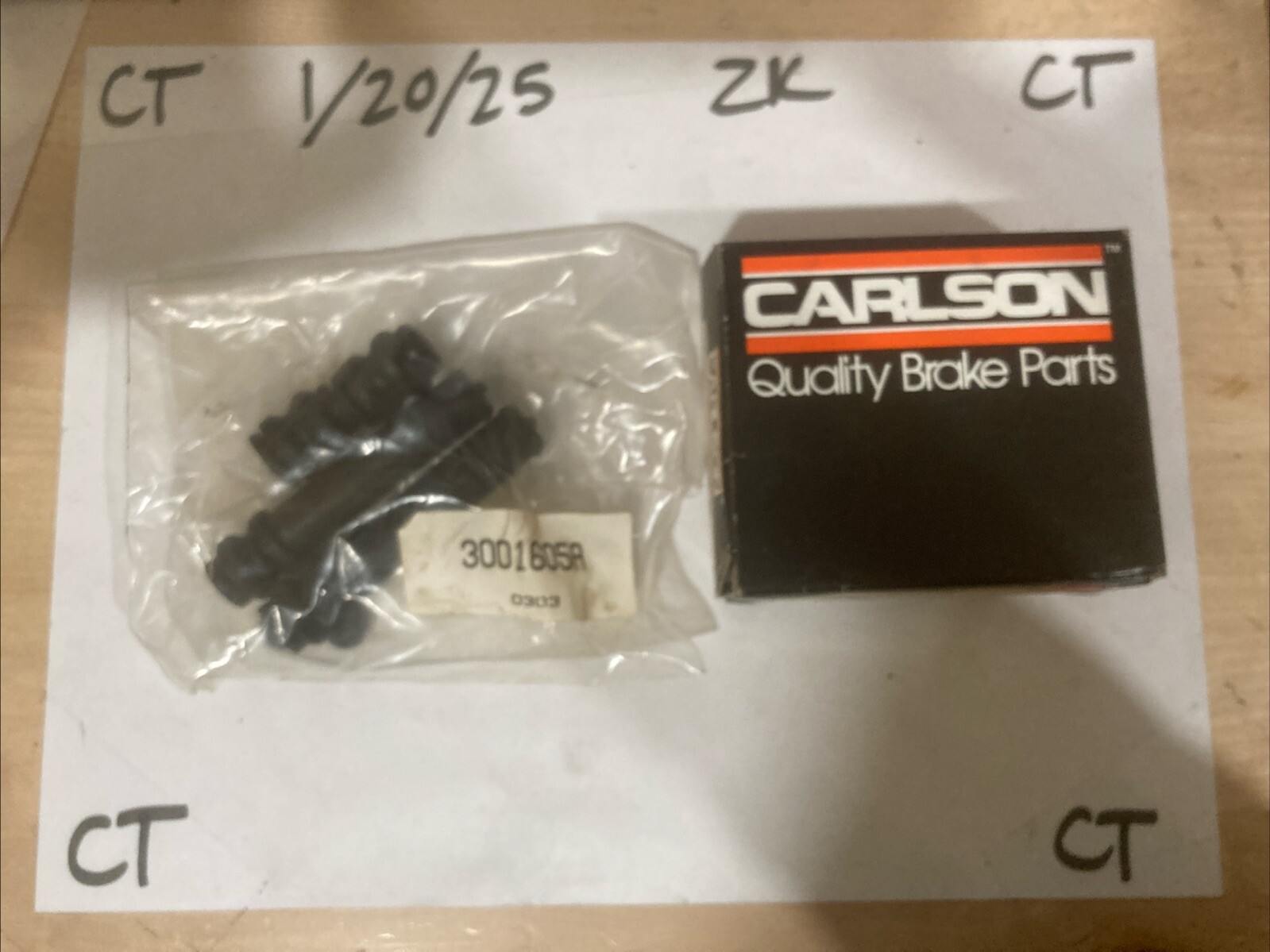 Carlson 16005 Disc Brake Caliper Guide Pin Boot Kit