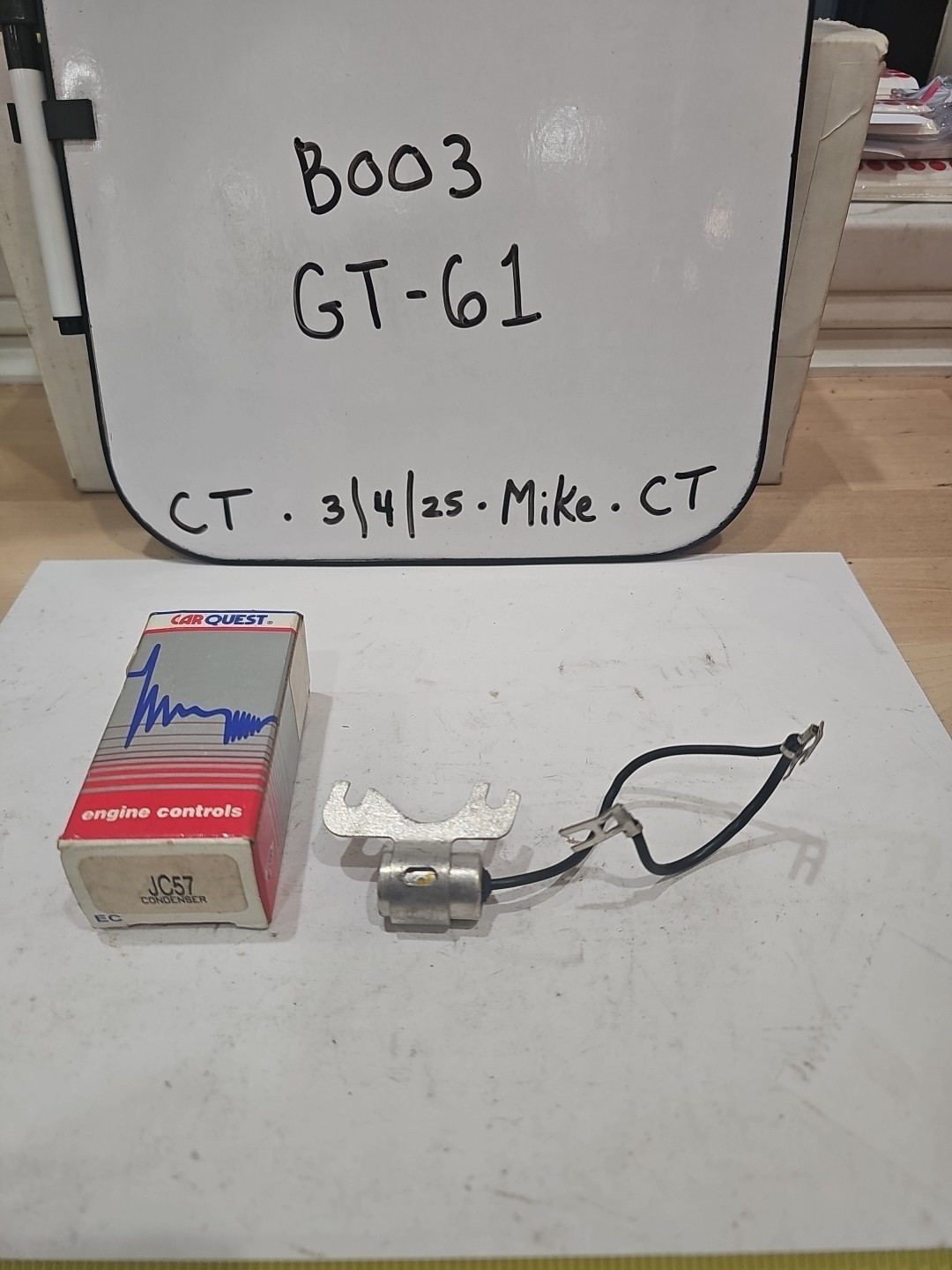 Carquest JC57 Ignition condenser