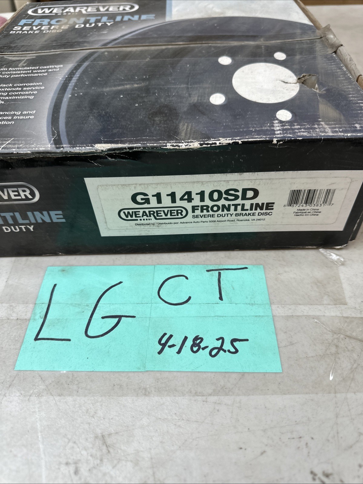 Carquest Wearever G11410SD Frontline Brake Rotor