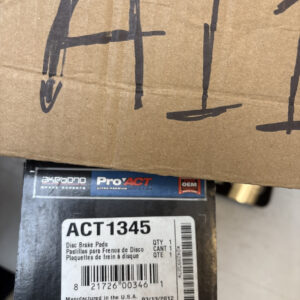 Ceramic Disc Brake Pads Akebono ProACT ACT1345 fits: Nissan Versa 07-11 1.6L OEM