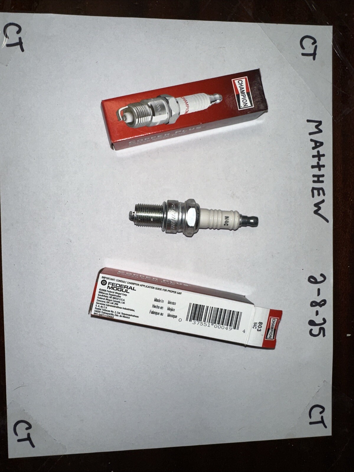 Champion 803 Copper Plus Spark Plug N4C