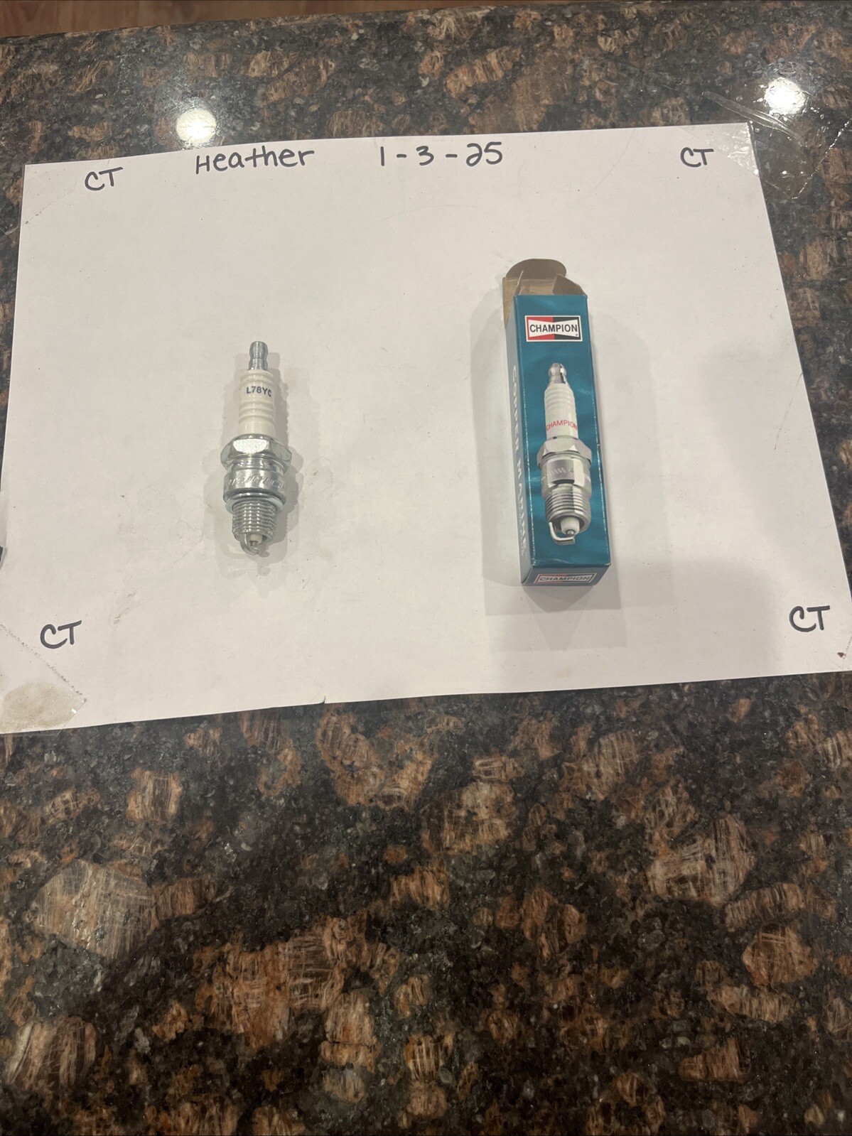 Champion 936M L78YC Electrode Copper Marine Spark Plug