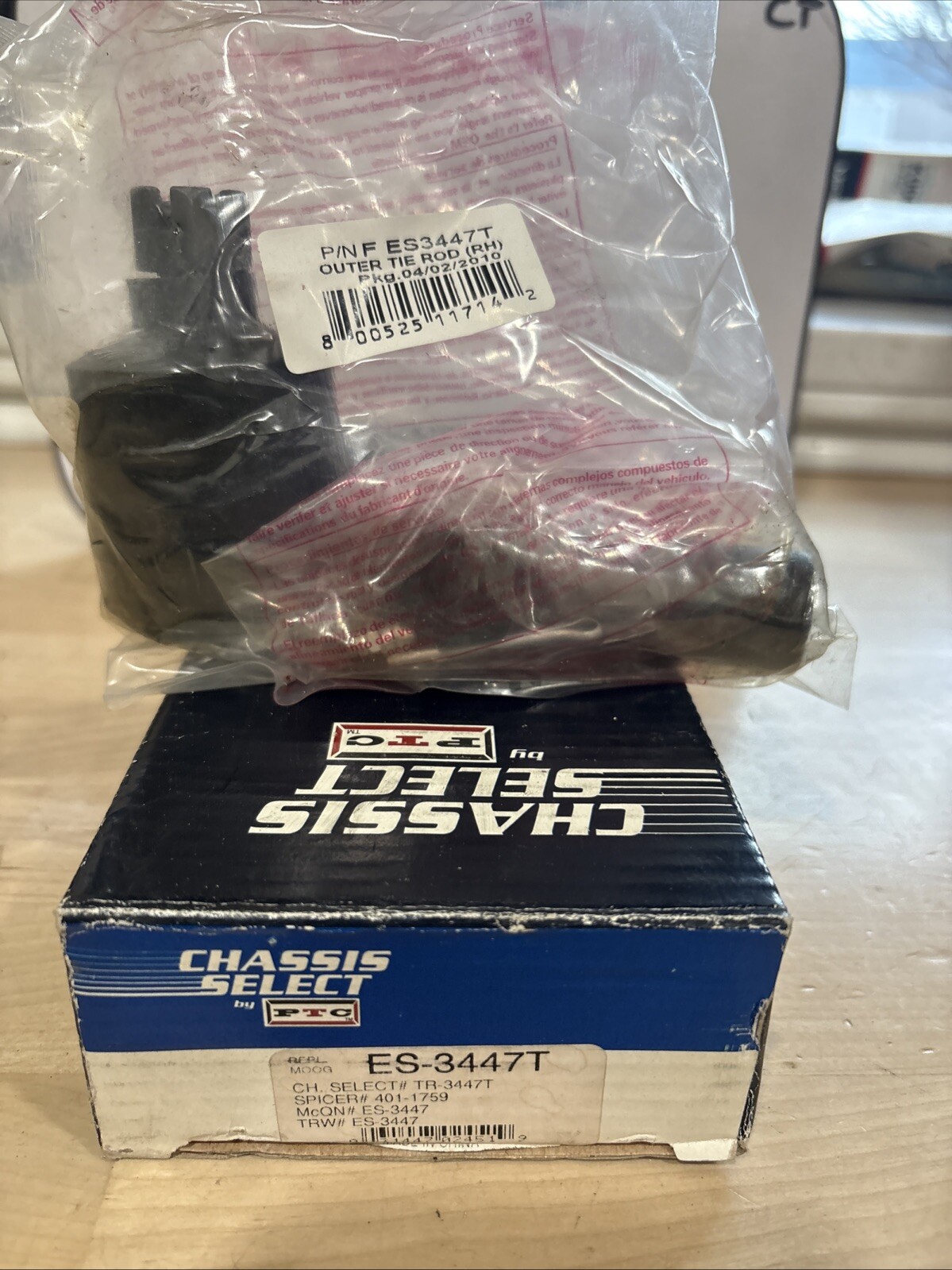 Chassis Select/Moog ES3447T - Steering Tie Rod End, Outer - Image 3