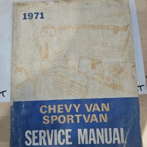 Chevrolet 1971 Sport Van Chevy Van Series 10-30 Service Manual
