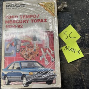 Chilton Repair Manual, No. 8317: Ford Tempo/Mercury Topaz (1984-92) All Models