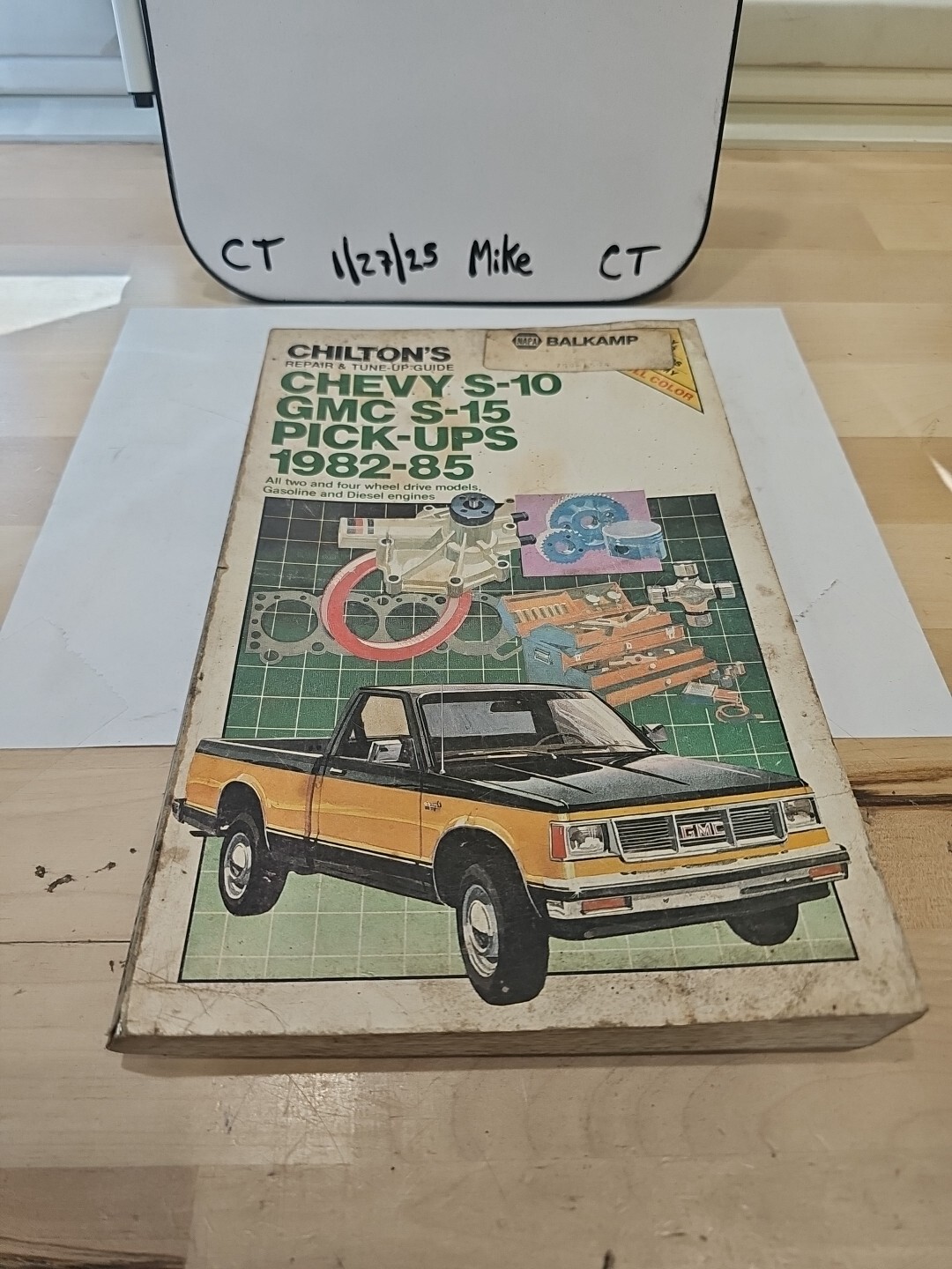 Chilton Repair & Tune Up Guide Book Manual Chevy S10 GMC S15 Pick Ups 1982-1987