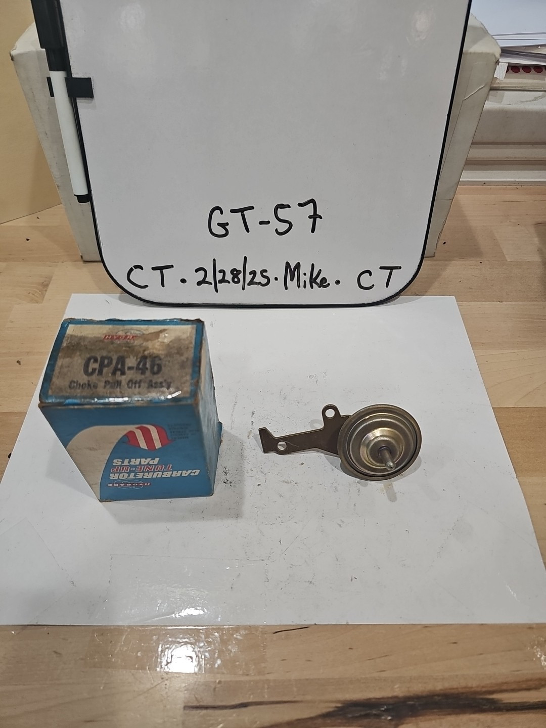 Choke Pull Off Assembly Standard Hygrade CPA-46 NOS