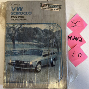 Clymer VW Scirocco 1975-83 Shop Manual With Full Color Troubleshooting Guide
