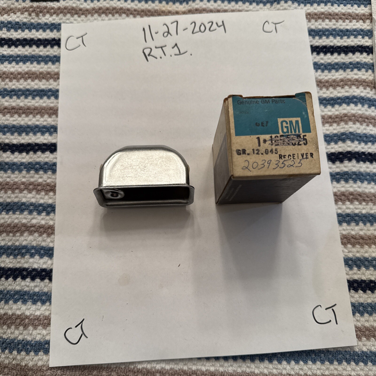 Corvette Ash Tray - 1977-1982 - NOS - GM #1654525 20393525