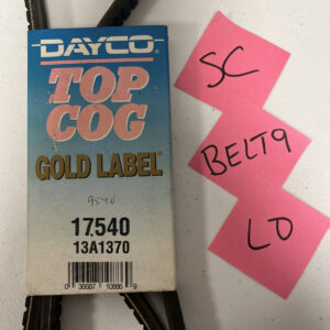 Dayco 17540 Auto V-Belt,Industry Number 13A1370 NOS