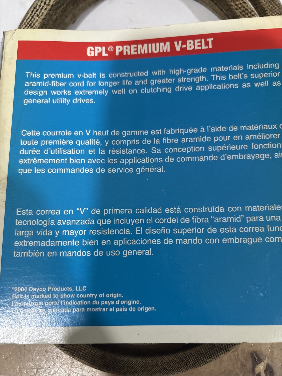 Dayco GPL Premium L467 V Belt - Image 4