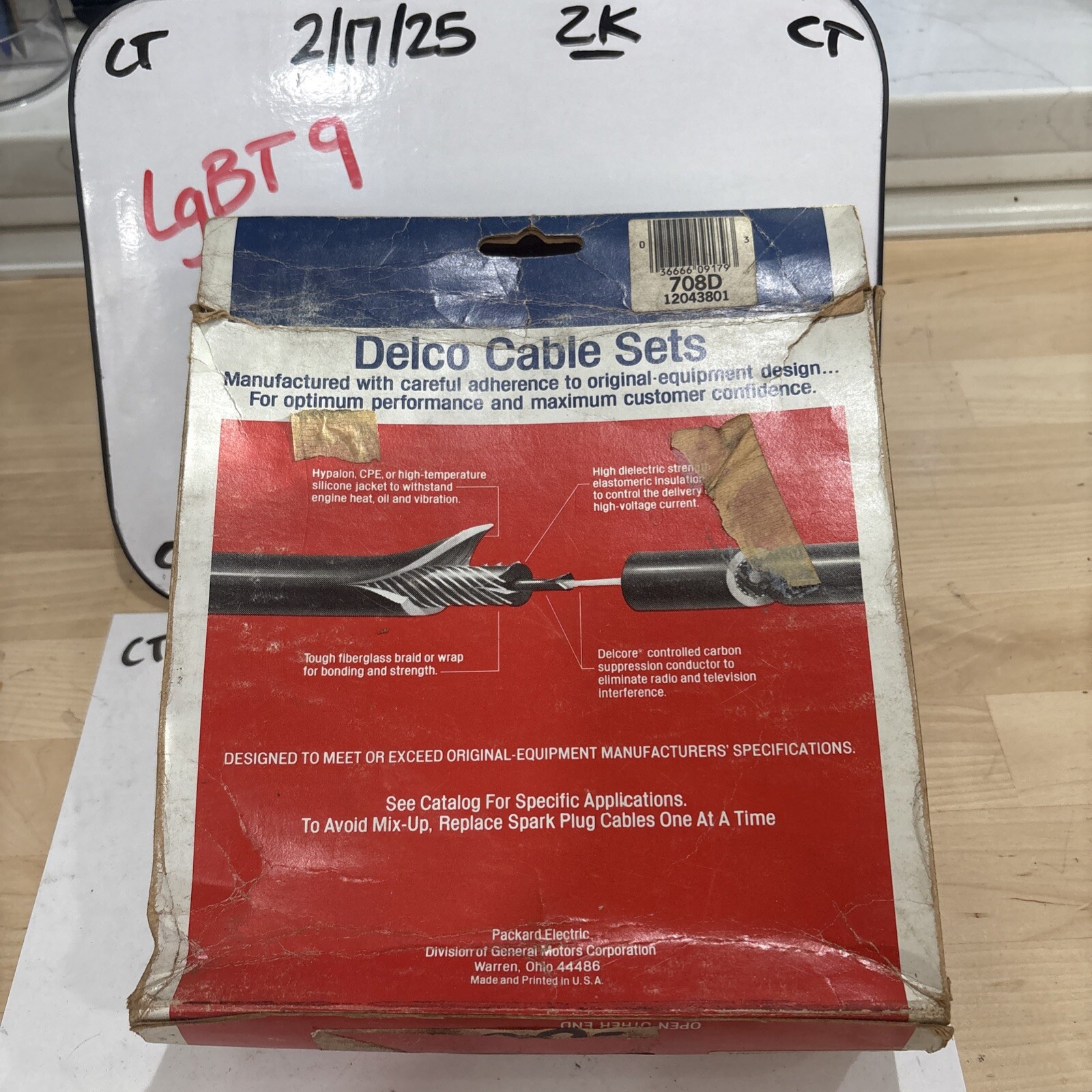 Delco 8-Cylinder Spark Plug Wire Set 708D (27816) - Image 3