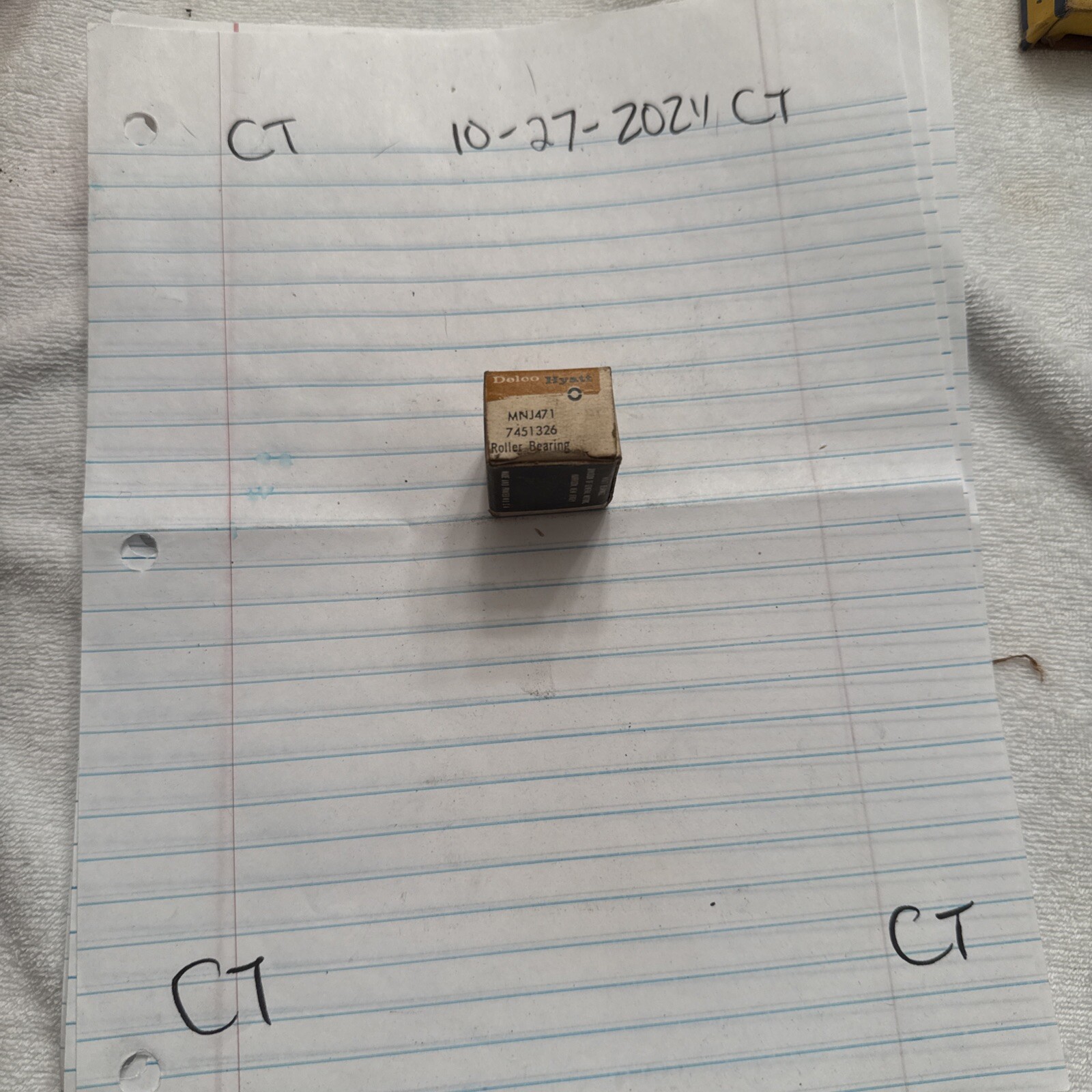 Delco Hyatt Mnj471 7451326 Needle Bearing