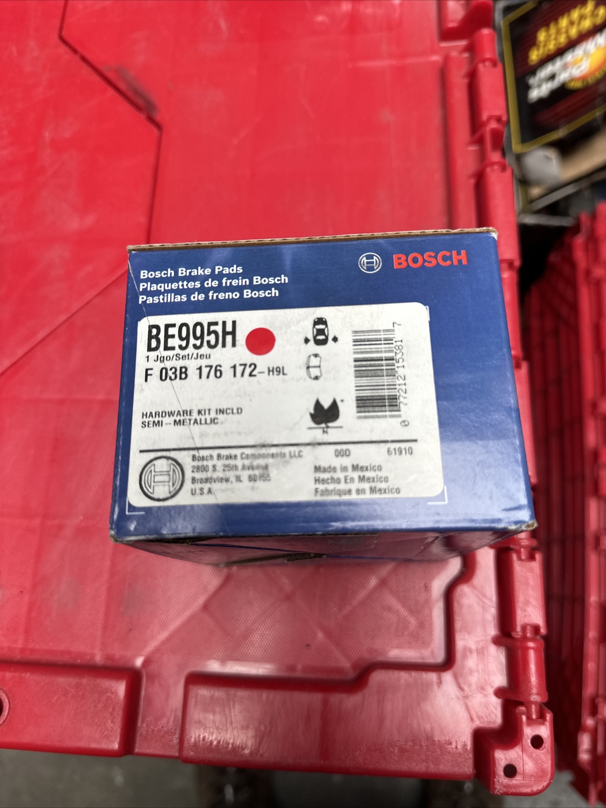 Disc Brake Pad Set-Blue Brake Pads with Hardware Rear fits 2004 Toyota Sienna