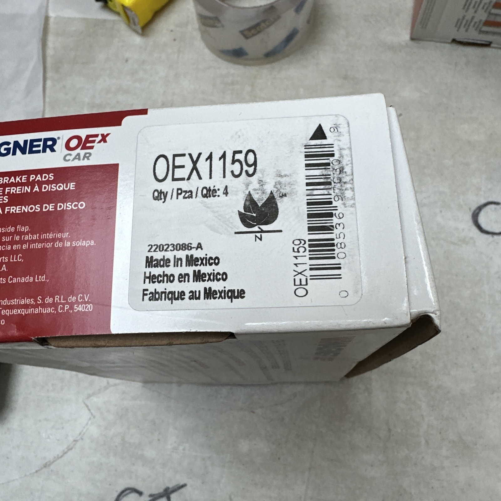 Disc Brake Pad Set-OEX Disc Brake Pad Wagner OEX1159 - Image 3