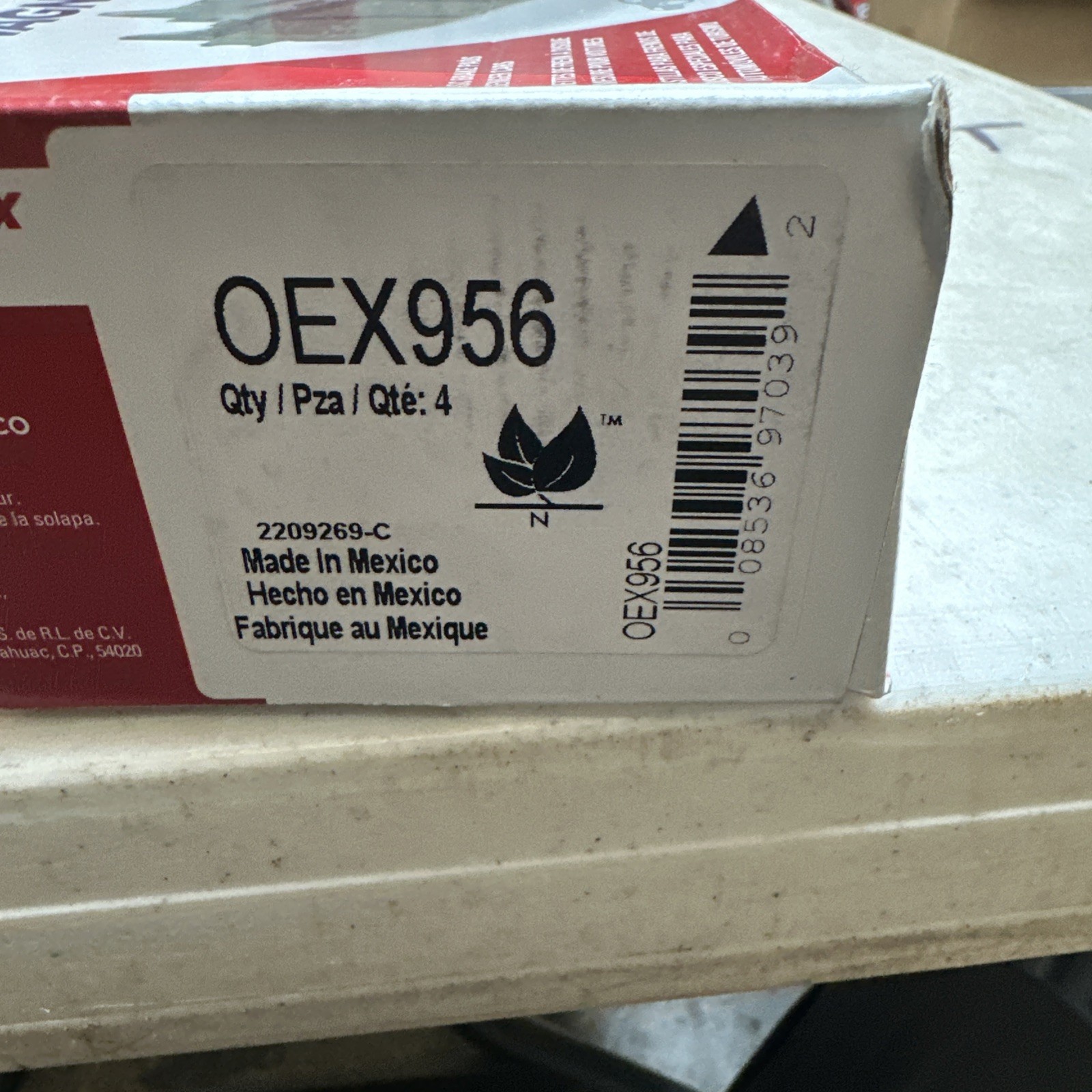 Disc Brake Pad Set-OEX Disc Brake Pad Wagner OEX956 - Image 3