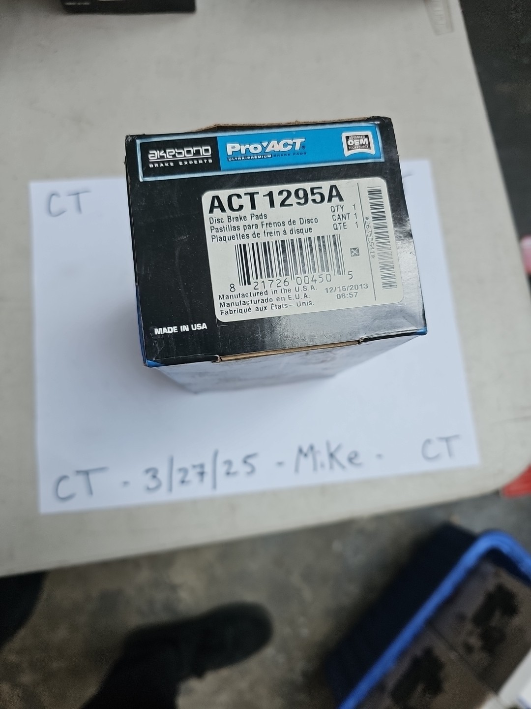 Disc Brake Pad Set-ProACT Ultra Premium Ceramic Pads Akebono fits 2007 Kia Rondo