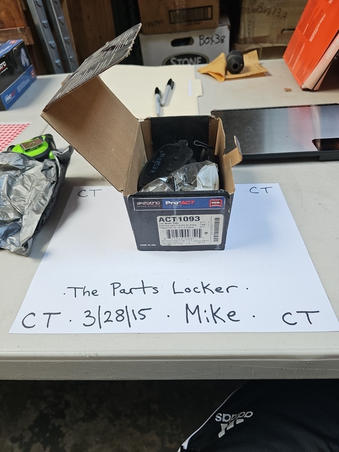 Disc Brake Pad Set-SV6 Akebono ACT1093 05-09 Chevrolet Uplander