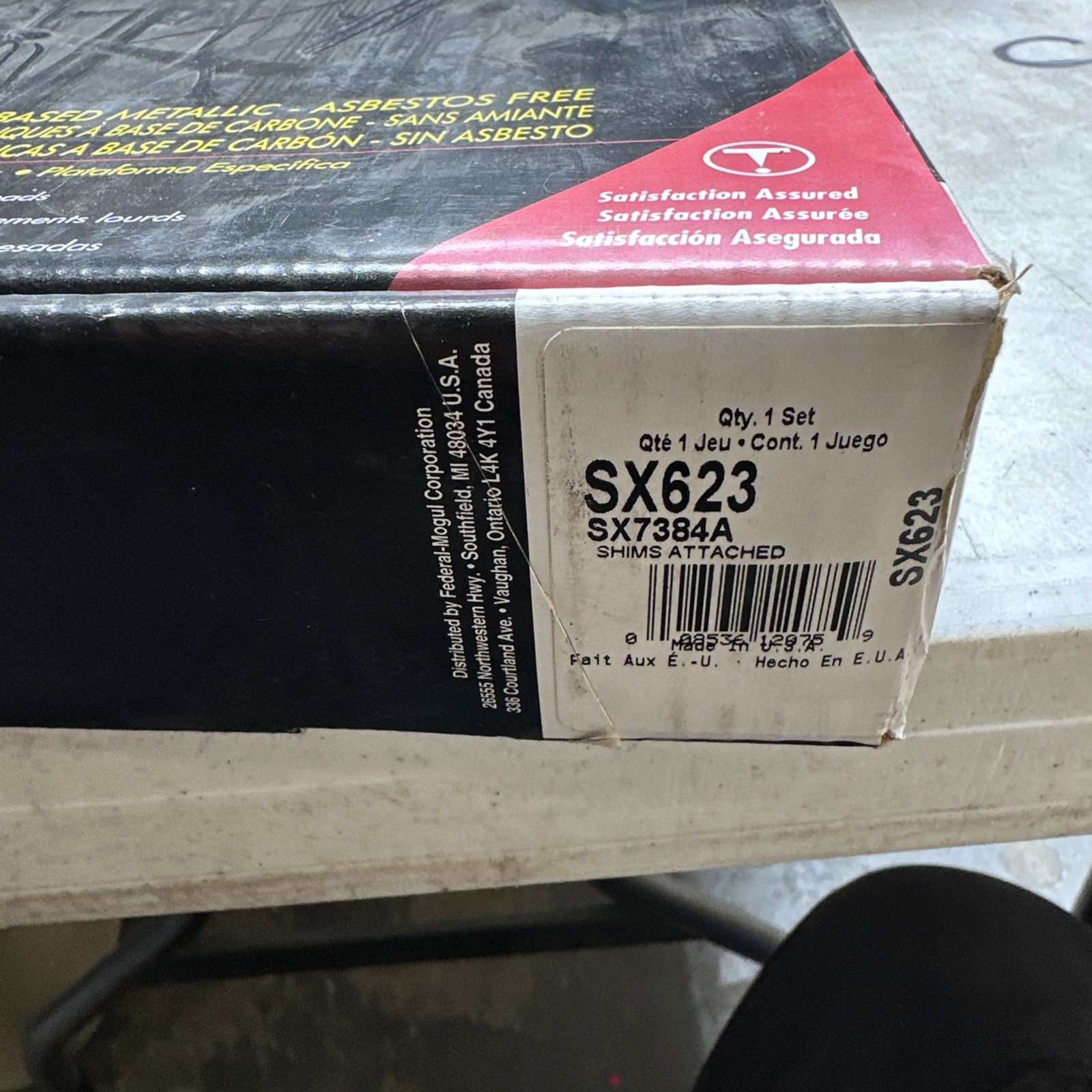 Disc Brake Pad Set-SevereDuty Disc Brake Pad Wagner SX623 - Image 3