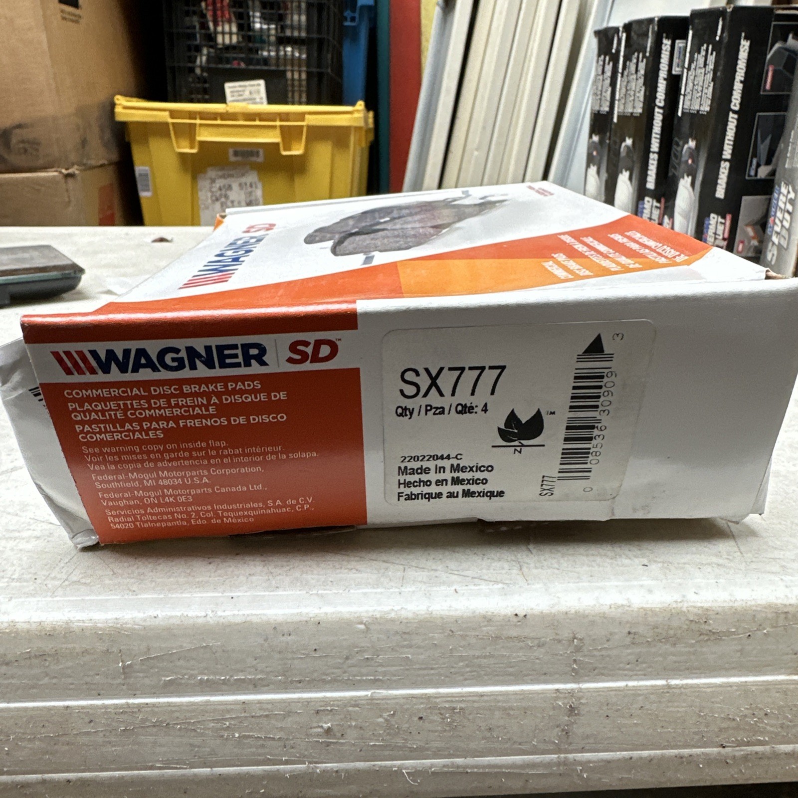 Disc Brake Pad Set-SevereDuty Disc Brake Pad Wagner SX777 - Image 3