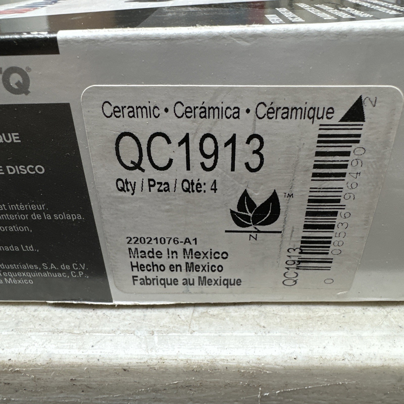 Disc Brake Pad Set-ThermoQuiet Disc Brake Pad Wagner QC1913 - Image 3