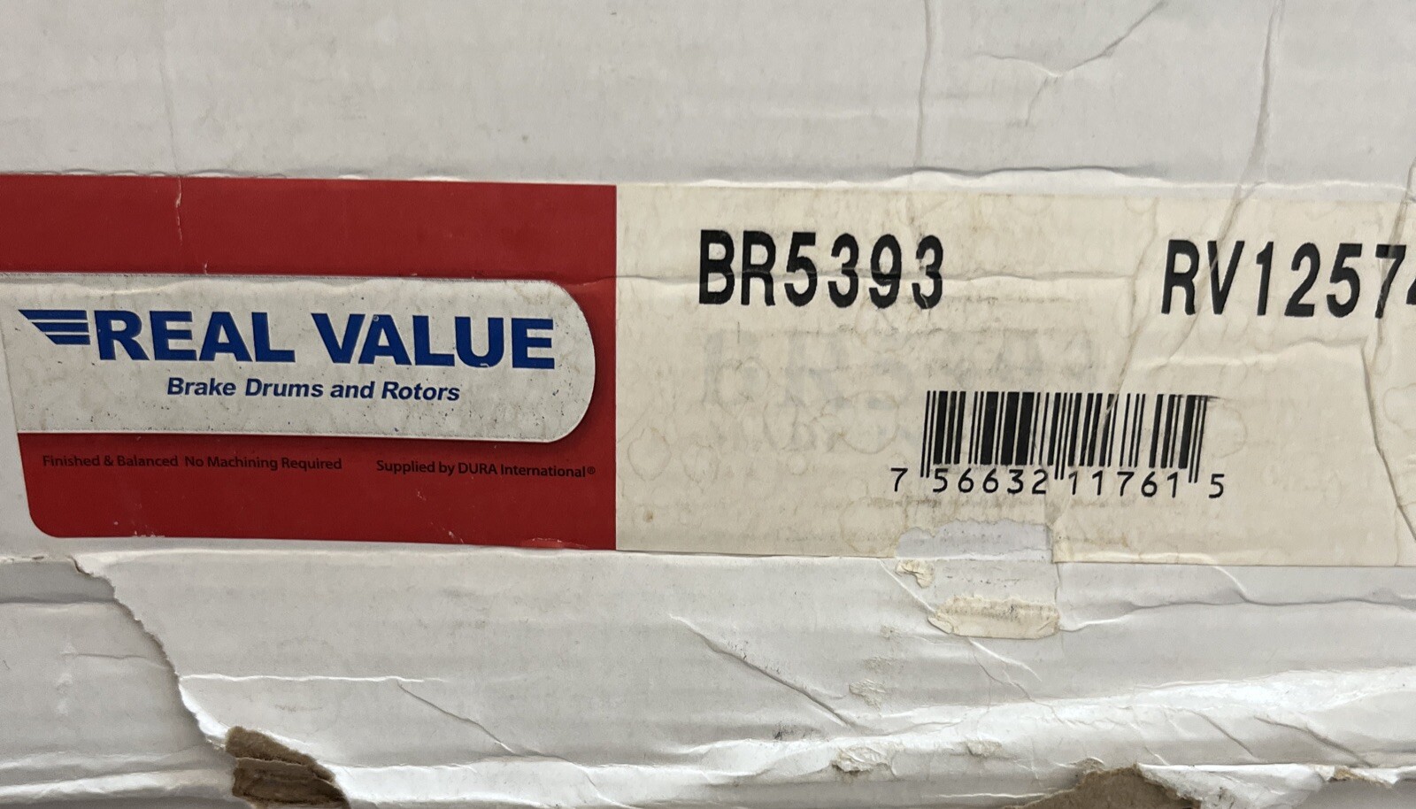 Disc Brake Rotor Real Value BR5393