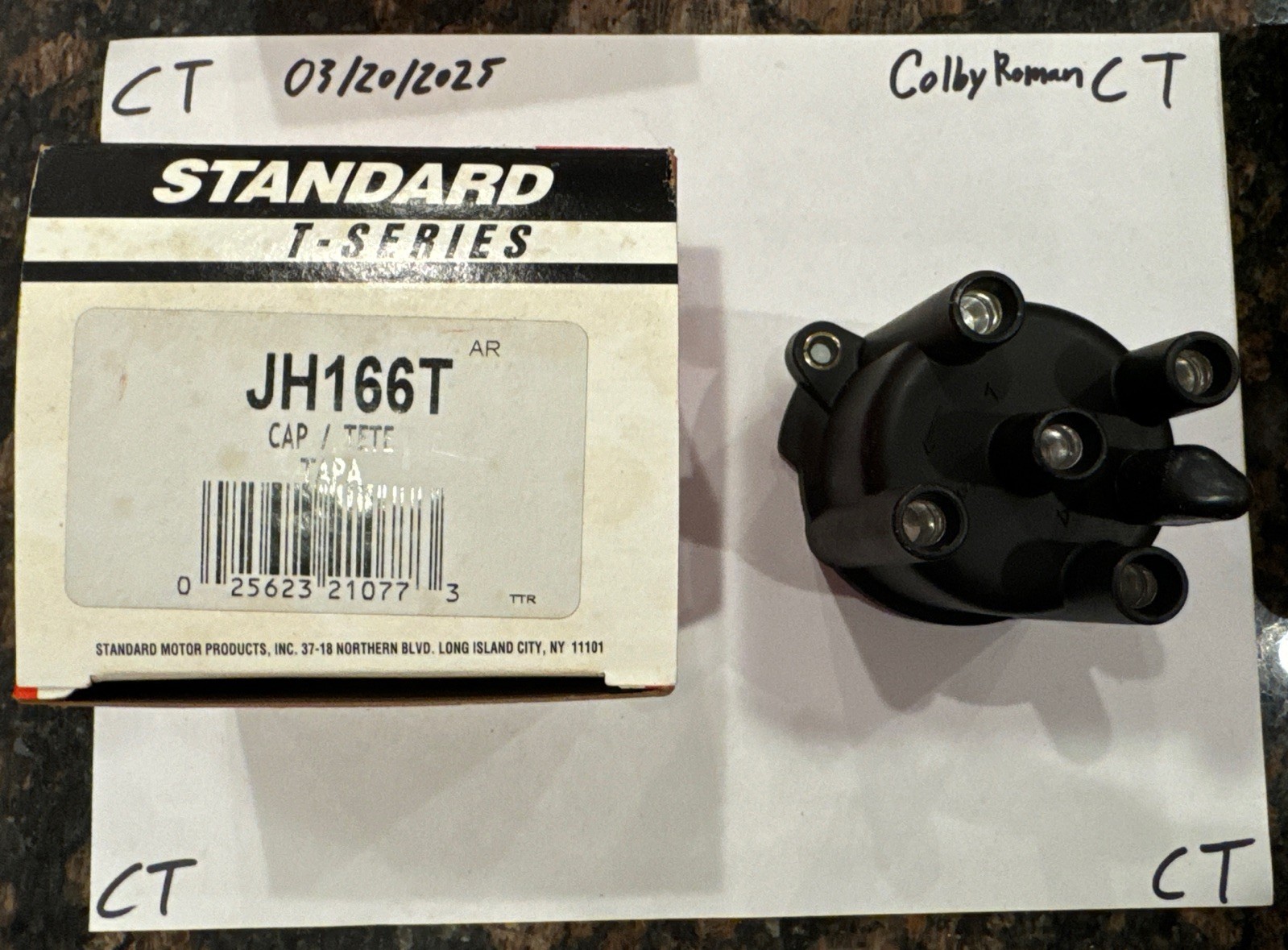 Distributor Cap Standard JH166T