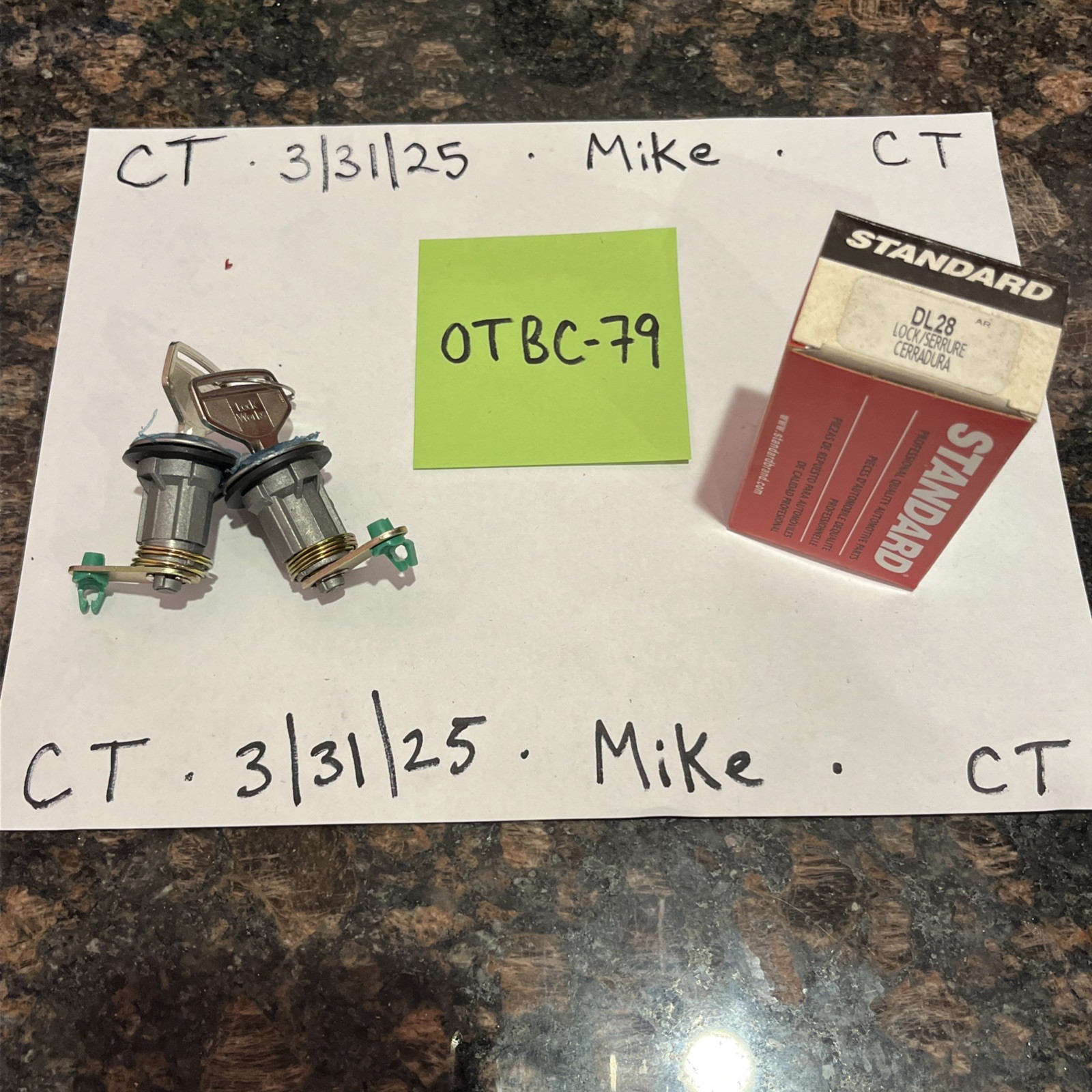 Door Lock Kit Standard DL-28