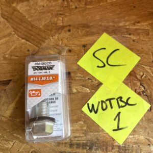 Dorman 090-082CD Oil Drain Plug Oversize M14-1.50 S.O., Head Size 18Mm