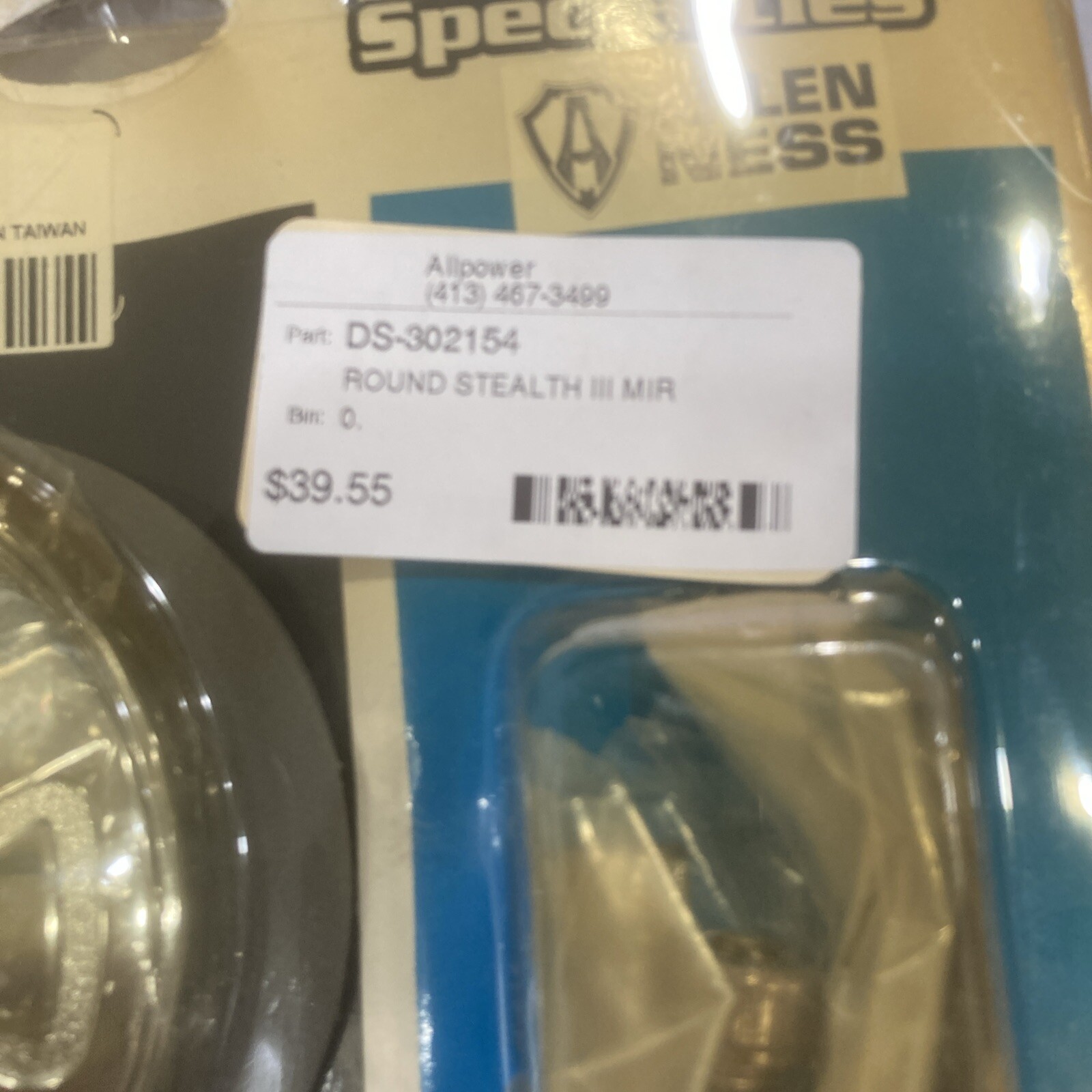 Drag Specialties Stealth III Mirror - Round DS-302154 - Image 4