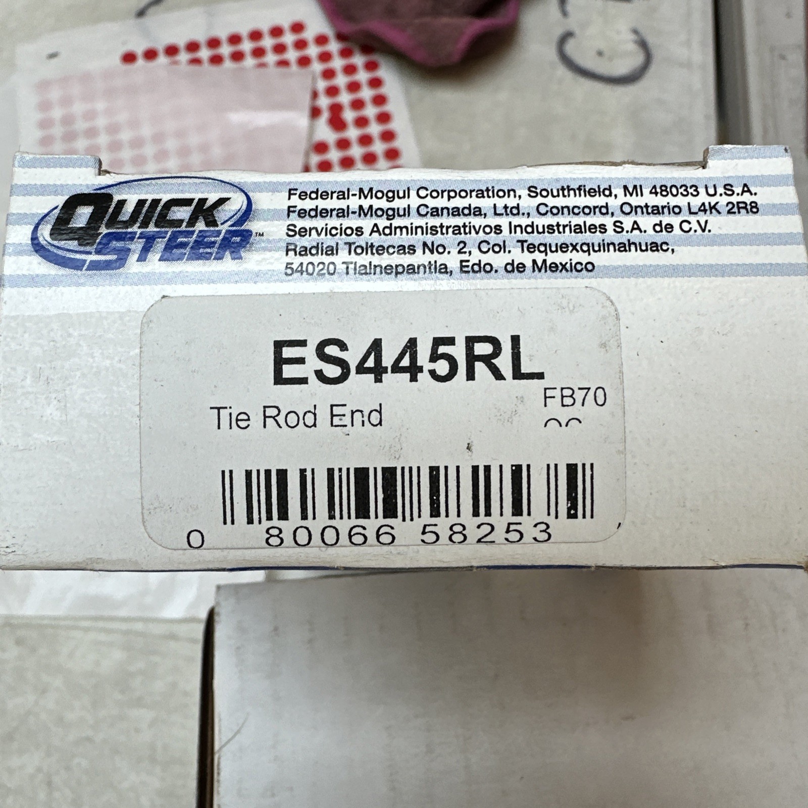 ES445RL Carquest Steering Tie Rod End, FRONT OUTER - Image 3