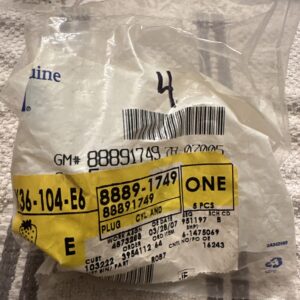 Engine Block Plug Genuine GM 88891749 (4) Plugs