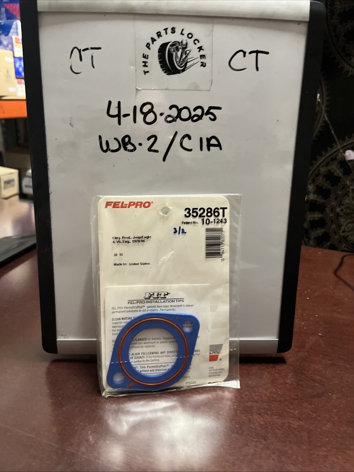 Engine Coolant Outlet Gasket Fel-Pro 35286 T