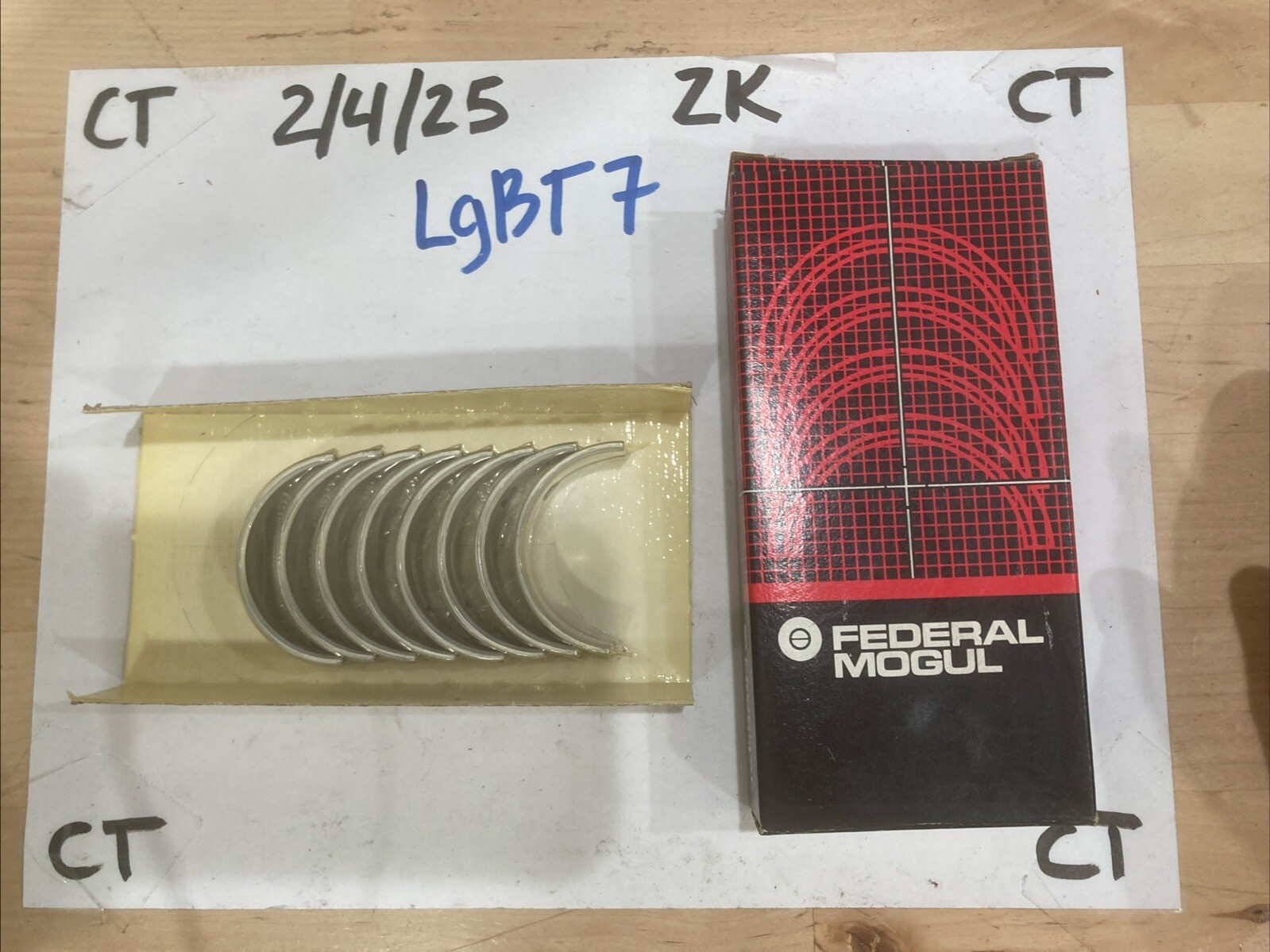 Engine Crankshaft Main Bearing Set Federal Mogul 6685M .50MM